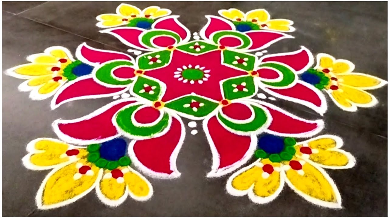 Bhogi Pandigai Kolam 2026 | Pongal Rangoli Designs | Makar Sankranti - Bhogi Kundala Muggulu 