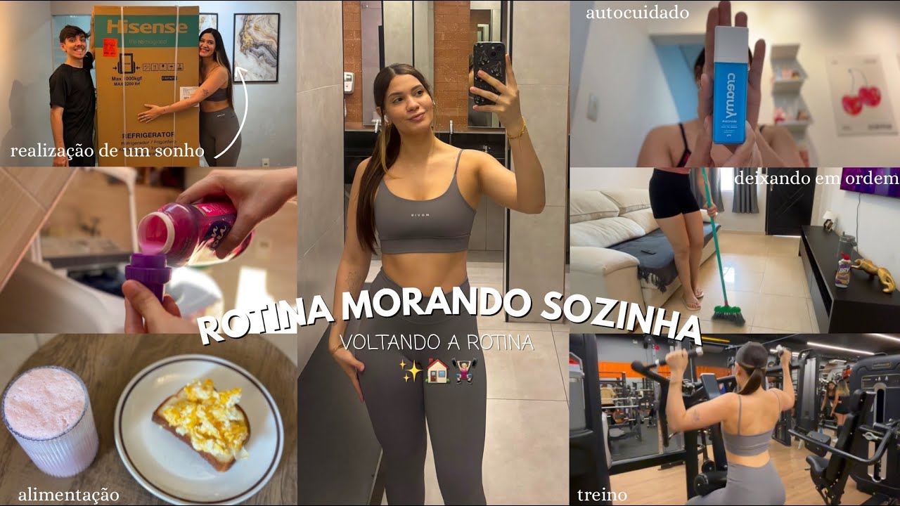 VOLTANDO A ROTINA PRODUTIVA E REAL, geladeira nova, limpando a casa, academia, bate papo..