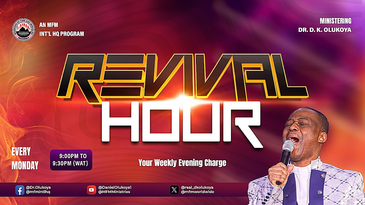 MFM REVIVAL HOUR - 22-12-2025  MINISTERING: DR D.K. OLUKOYA
