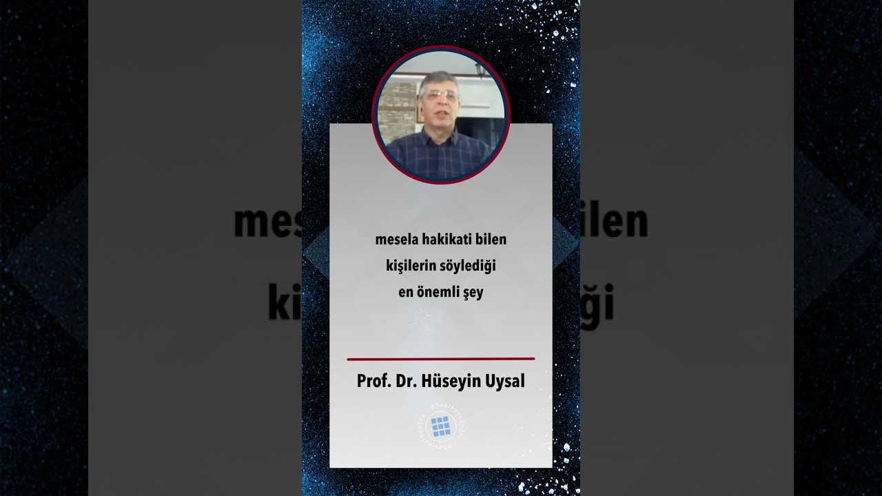 Manevi Uyanış Nedir? &Ouml;l&uuml;m Yok Oluş mudur?  Prof. Dr. H&uuml;seyin Uysal