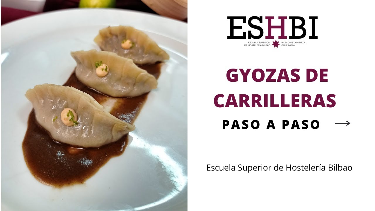 🥟 Gyozas de carrilleras · Receta de la Escuela Superior de Hostelería Bilbao