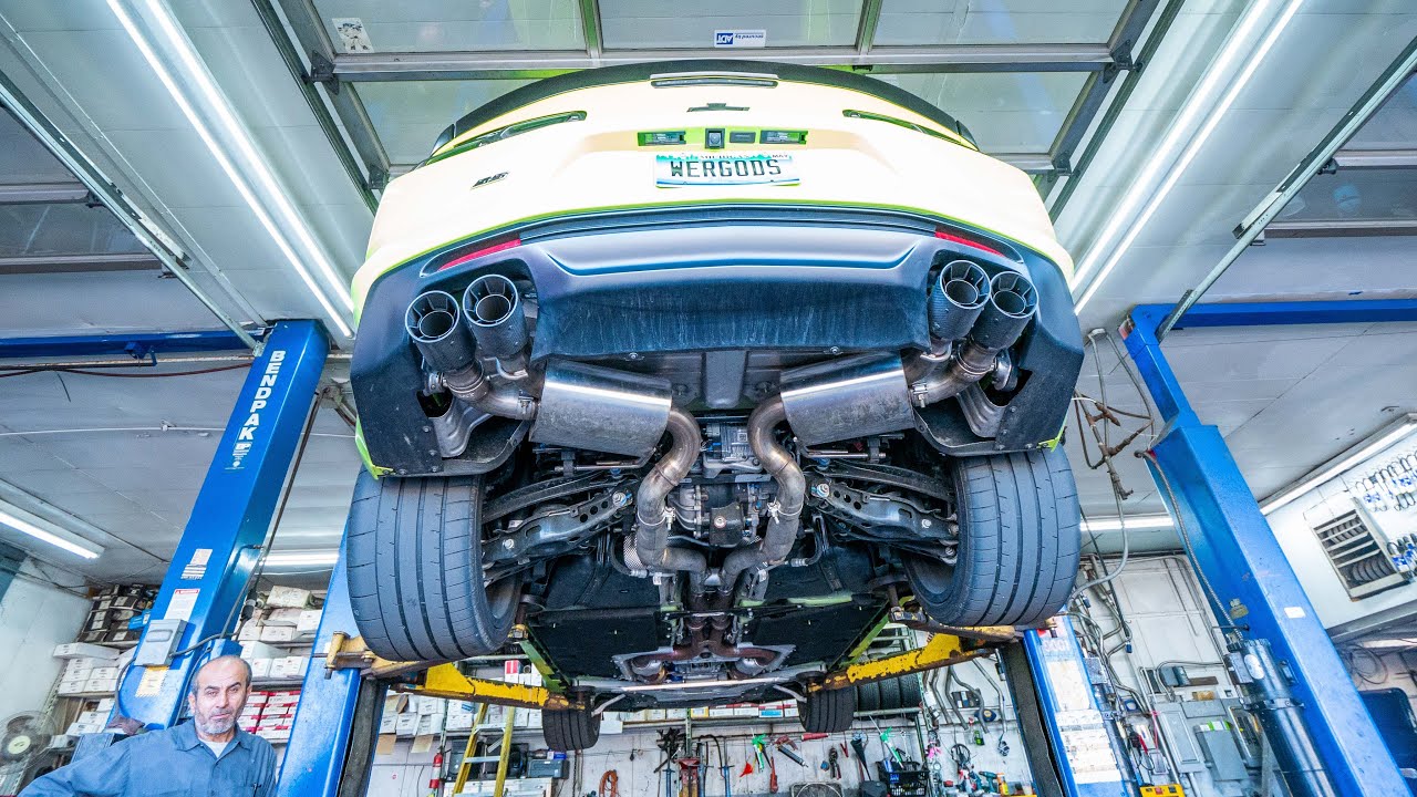 Camaro SS gets H pipe installed ***DEEP and LOUD***