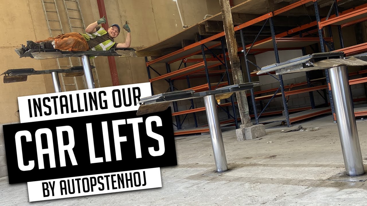 INSTALLING OUR NEW AUTOPSTENHOJ CAR LIFTS!