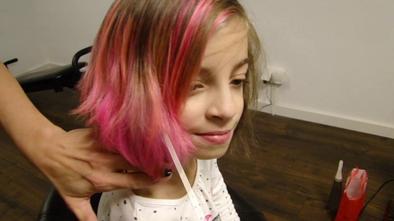 Strähnen für Kinder  mal anders----Pink Forever