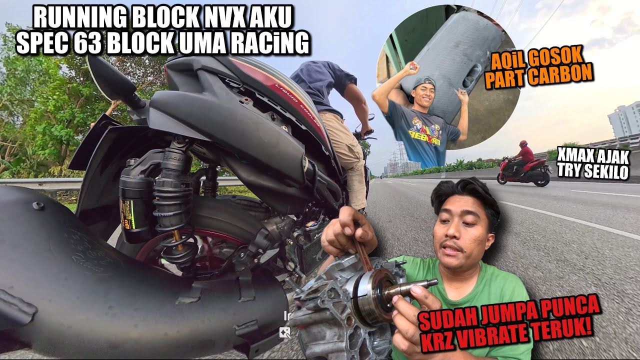 Yamaha AEROX NVX 155 aku UP SPEC 63 | aqil Main PART PART CARBON Fiber 