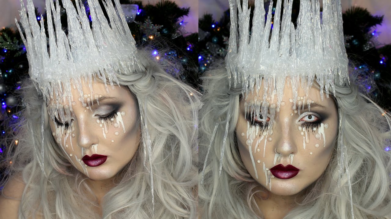 Ice Queen Makeup Tutorial | DIY Ice Crown | Jordan Hanz