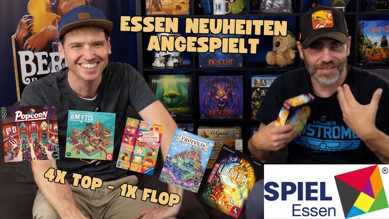 Popcorn, Lumen, Eine Stadt für Amytis, Keksekästchen, Propolis -  Essen 25 angespielt - Folge 8.1