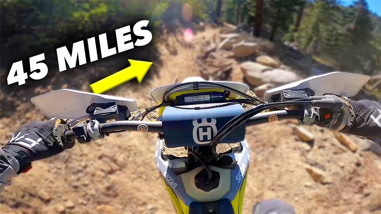 Riding 45 Miles Of AMAZING SingleTrack In CA| 2024 Husqvarna TE250