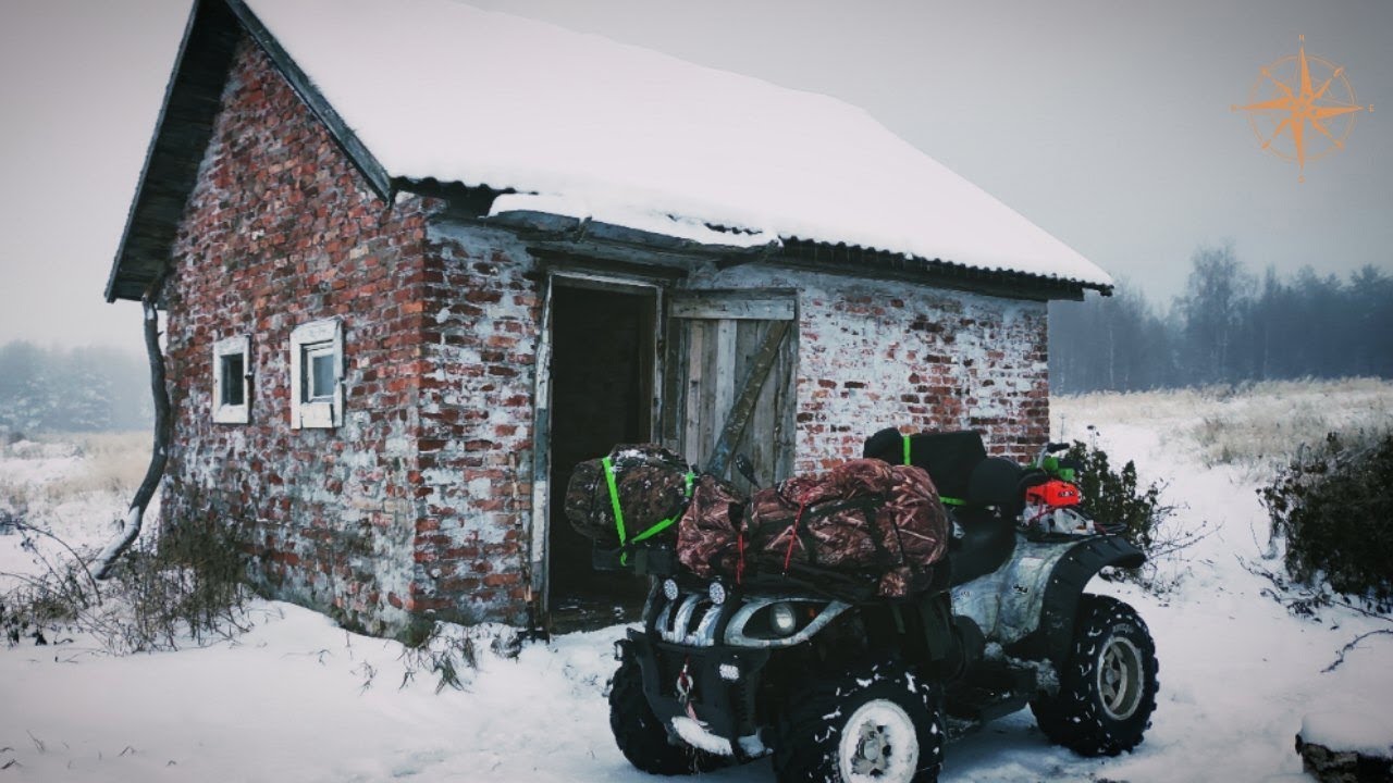 НОЧУЕМ В КИРПИЧНОЙ ИЗБЕ | Зимняя рыбалка в КАРЕЛИИ |