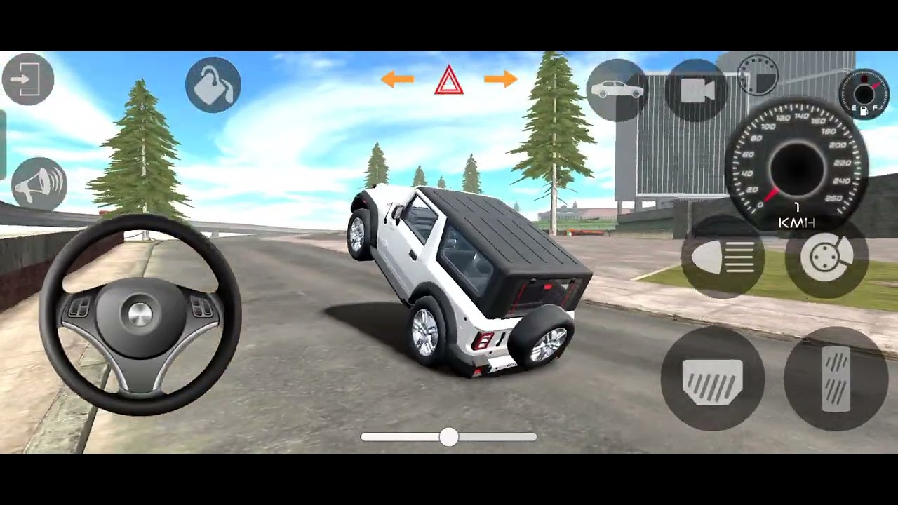 Mahindra Thar with game Indian tractor game Indian car simulator game video..