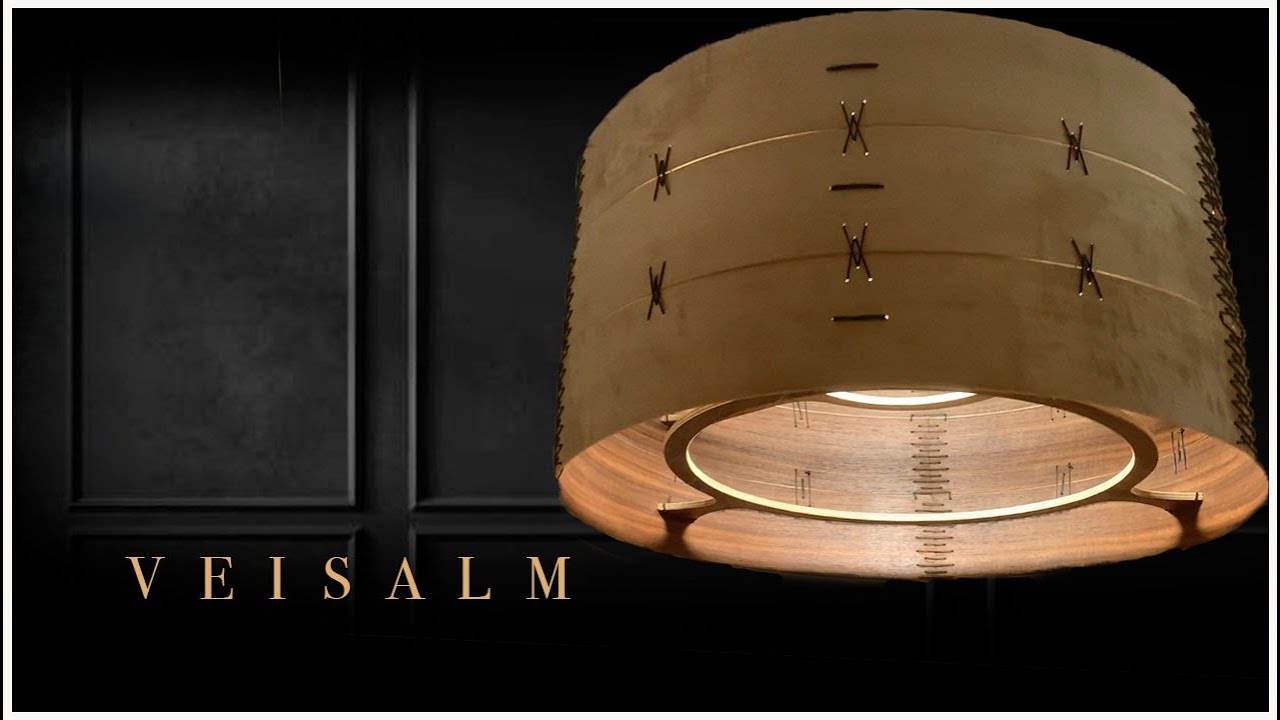 Making of wooden lampshade