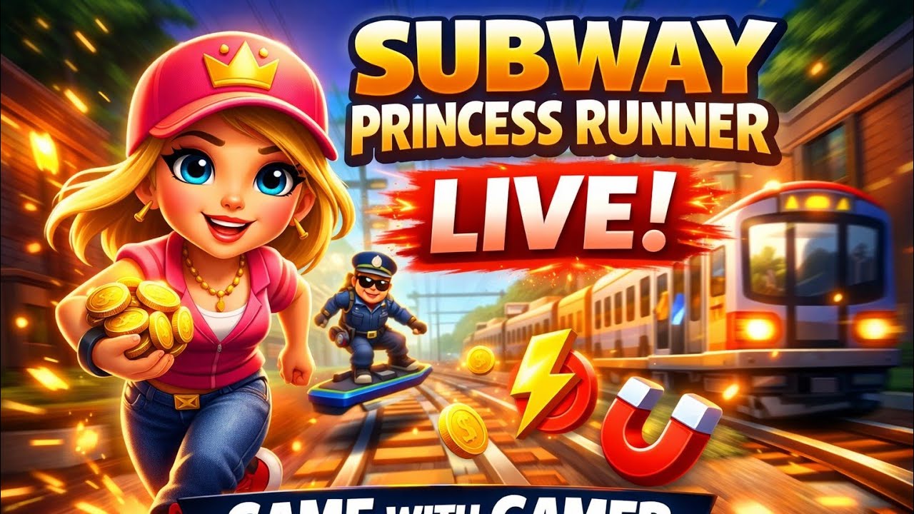 😱 Subway Princess Unlimited Run LIVE | High Score Challenge | Game with Gamer