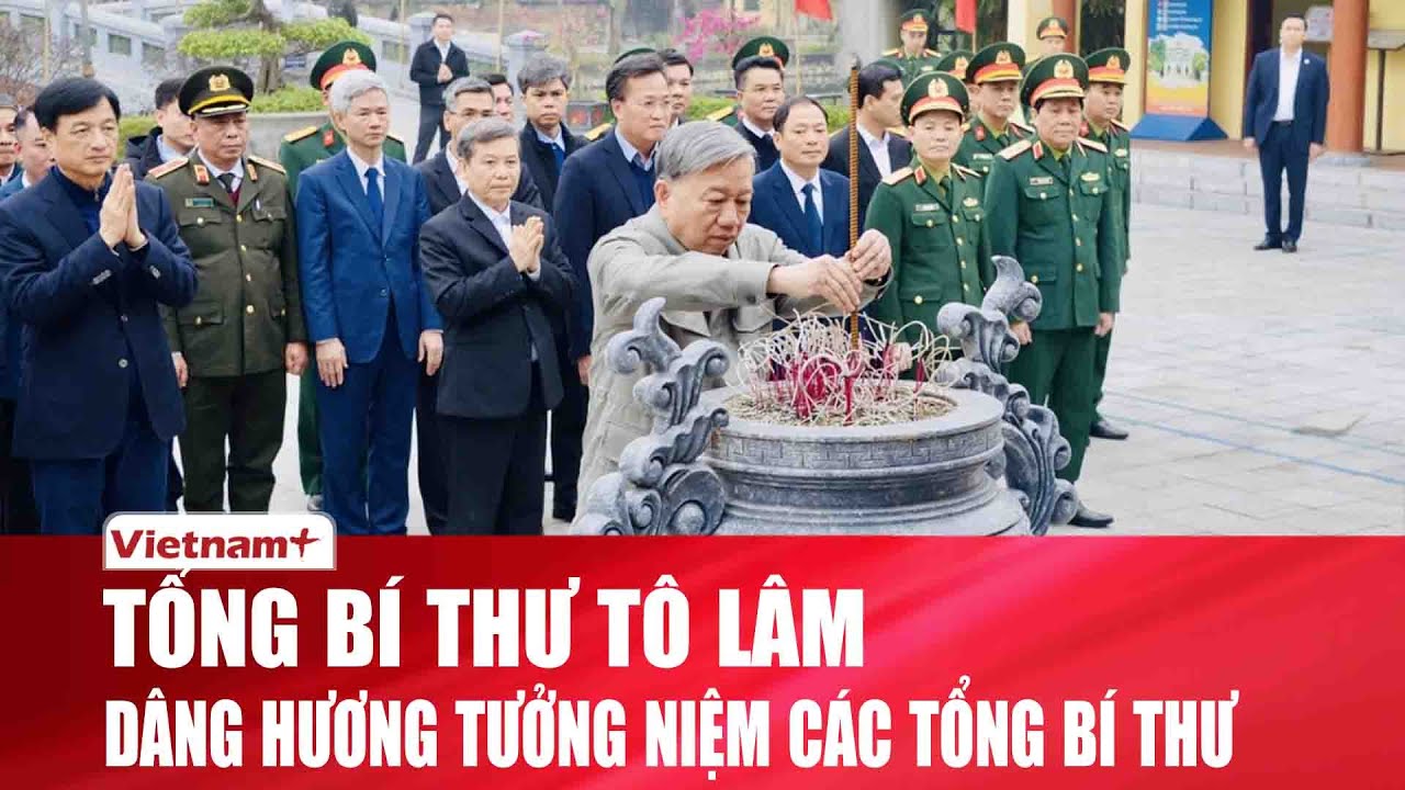 Tổng Bí thư Tô Lâm dâng hương tưởng niệm những người con ưu tú của dân tộc