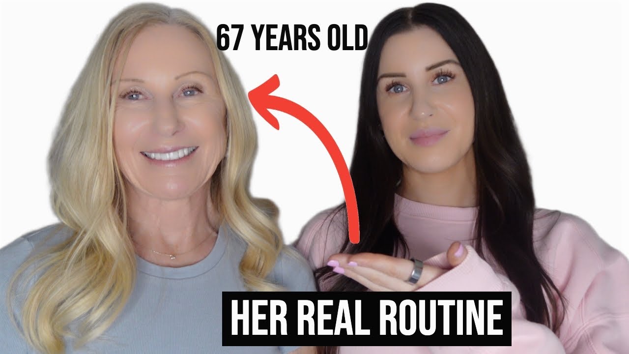 MY 67 YEAR OLD MOM'S SKINCARE ROUTINE FOR MATURE SKIN (What She Actually Uses)