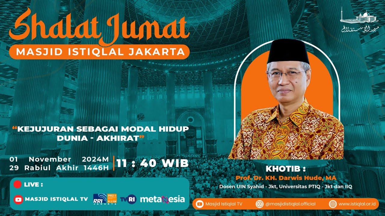 Sholat jumat masjid istiqlal | 1.11.2024