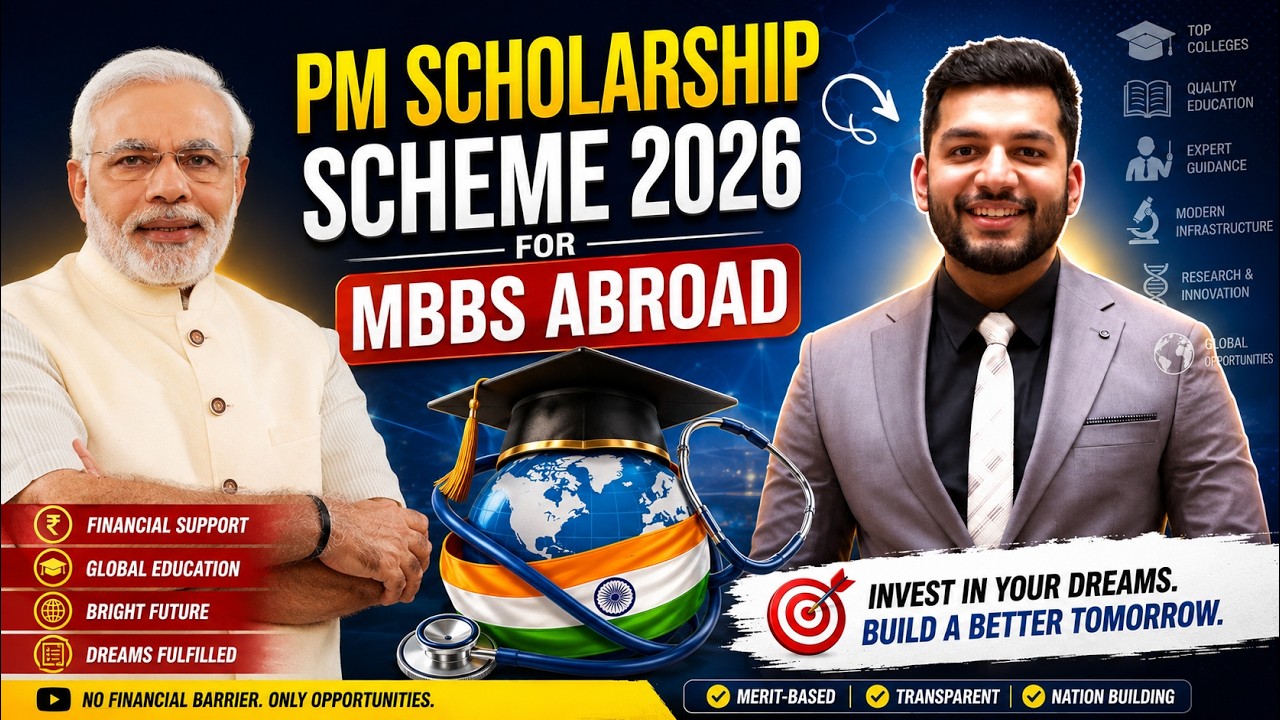 🚨 PM Scholarship Scheme 2026 for MBBS Abroad? 🇮🇳🩺