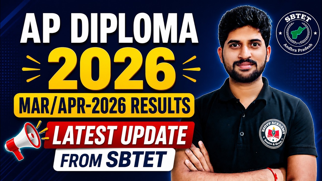 Ap Diploma 2026 Results latest update from SBTET | C16, C20, C23 Results March/April 2026 Results