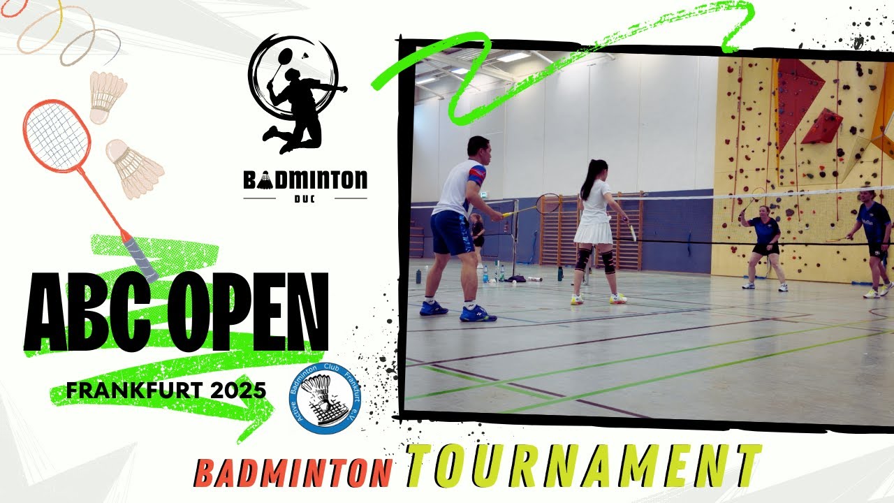ABC Open Tournament Frankfurt, Germany/ Mixed Group C [4K30 FPS] #badminton #tournament #germany
