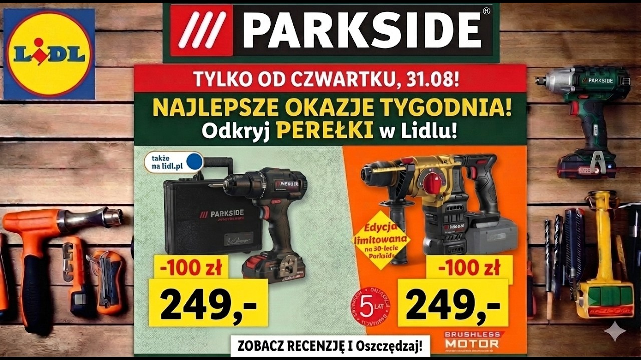 30 lat Parkside z pompą! Nowe sprzęty, kt&oacute;ry musisz zobaczyć 🔥 MEGA promocje i nowości w Lidlu!