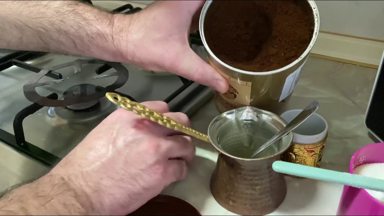 Turkish coffee recipe. Receta café turco