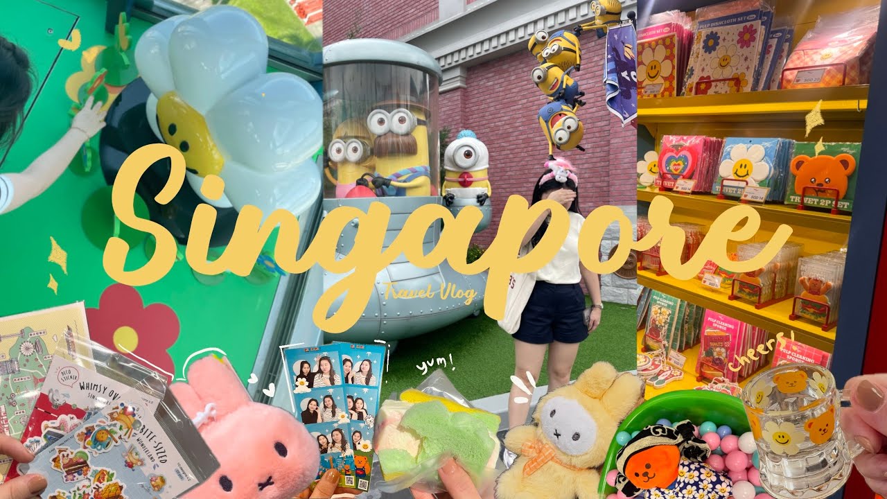 Singapore Vlog ☀️ : universal studio, wiggle wiggle in the sky, miffy store, stationery ⟡♡
