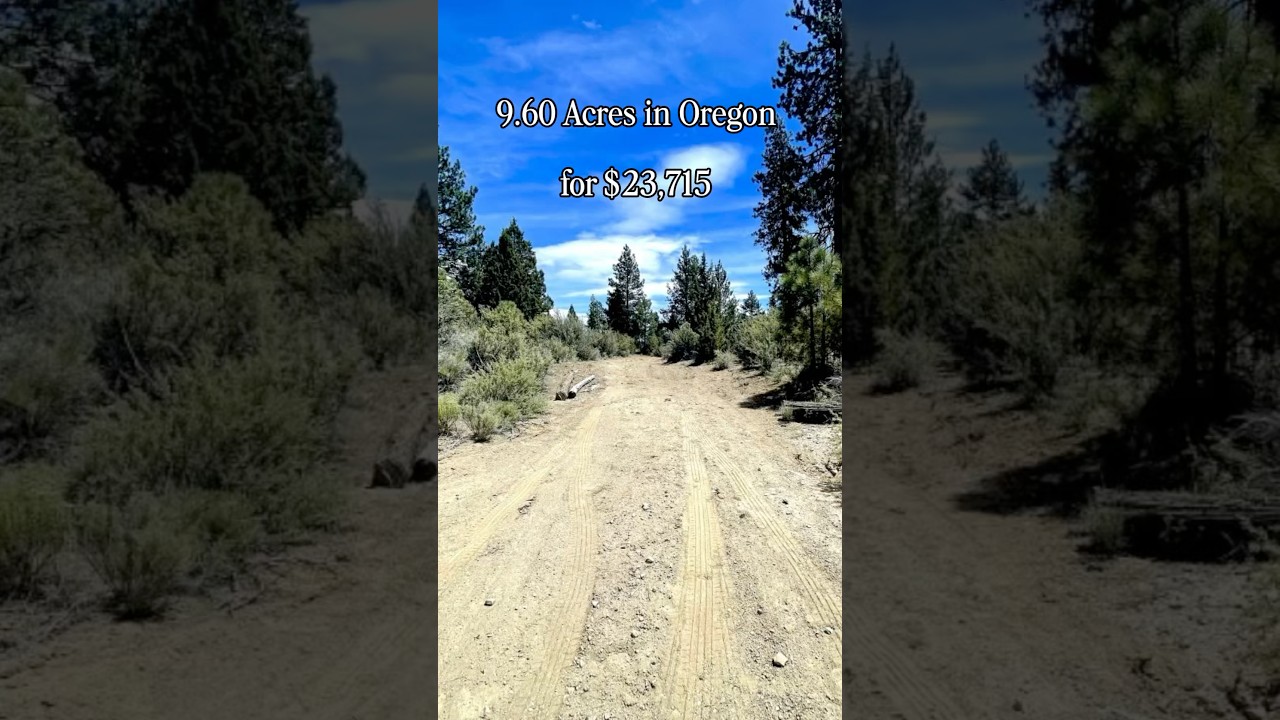 9.60 acres for sale in Oregon. #foryou #realestate #oregon #land #forsale #fyp #short #sale