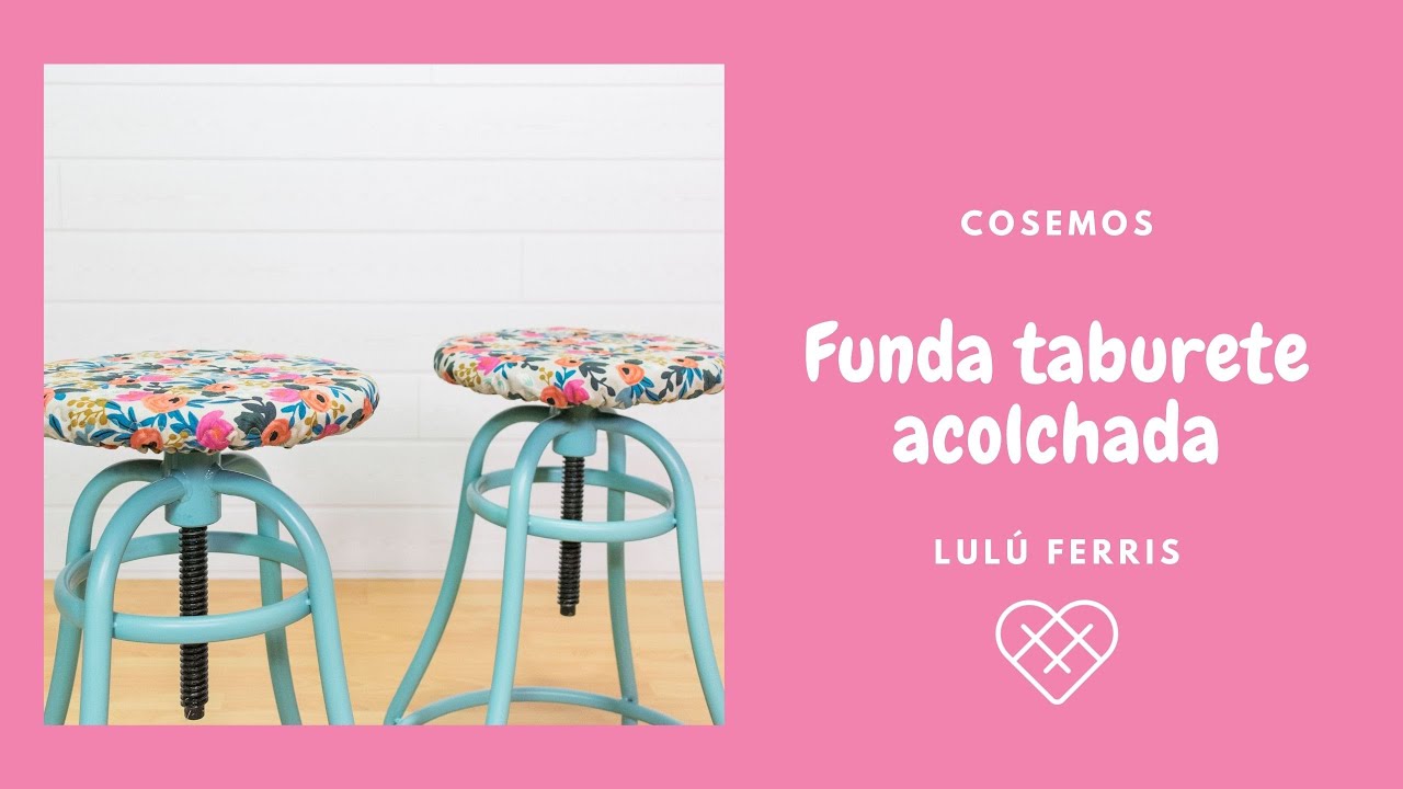 Tutorial de costura #113: Funda para taburete acolchada ¡muy fácil!