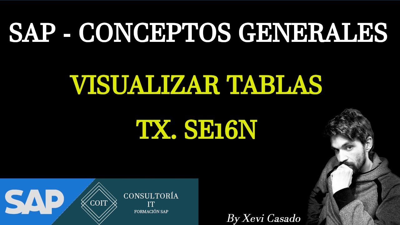 SAP tutorial General - VISUALIZAR TABLAS (transacción SE16N)