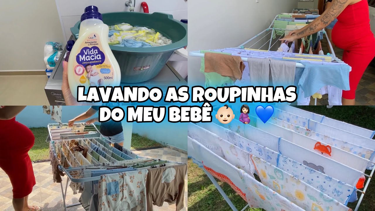 LAVANDO AS ROUPINHAS DO BEBÊ🤰🏻👶🏻💙