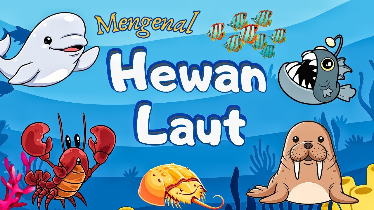 Yuk Belajar Mengenal Nama Hewan Laut: Dari Yang Lucu Sampai Yang Seram|Video Edukasi Anak