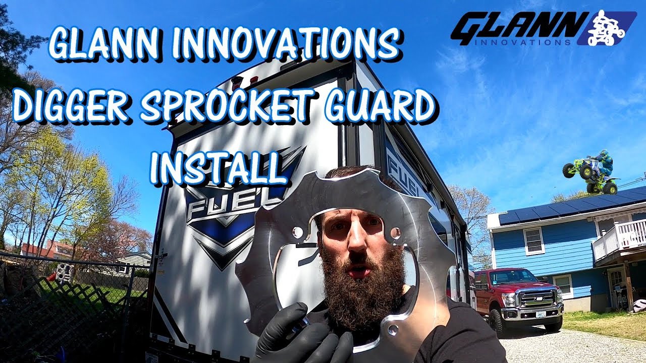 YAMAHA YFZ450R GLANN INNOVATION DIGGER SPROCKET GUARD INSTALL