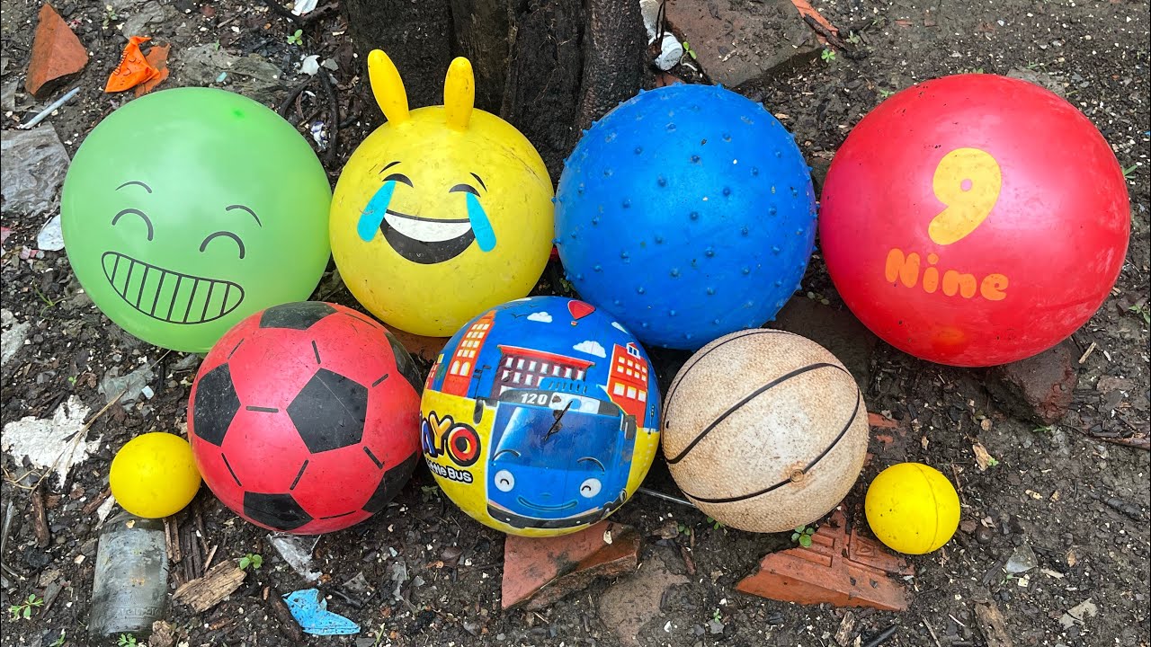 MENEMUKAN BOLA BASKET 🏀, BOLA SEPAK ⚽️, MAINAN 🛵🚜 DAN BALON🎈🎈 LUCU 226