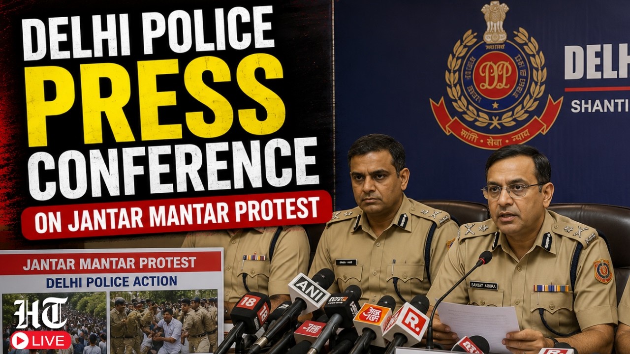 BREAKING LIVE: Delhi Police holds Big Press Conference on Jantar Mantar Protest I CJP Protest I FRS