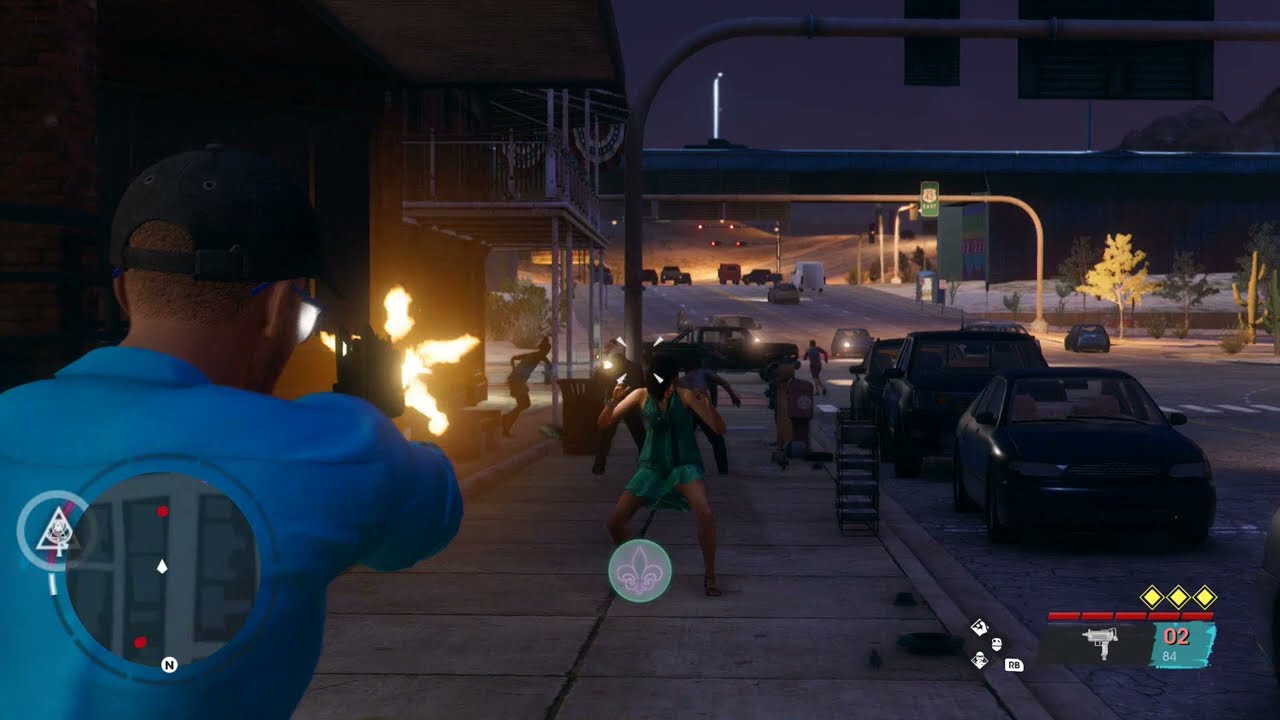 Saints Row - Machine Pistol SMG Gun Gameplay Review! Best Spray Weapon!