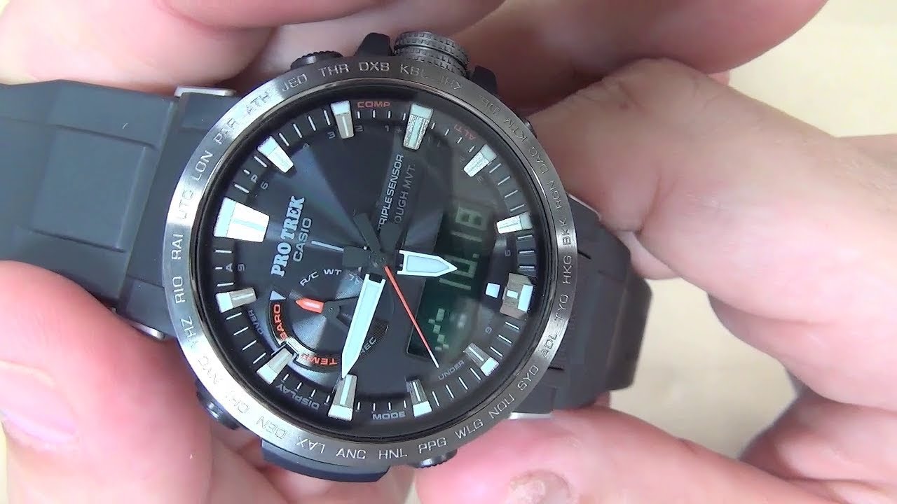 CASIO PROTREK PRW60 черного цвета