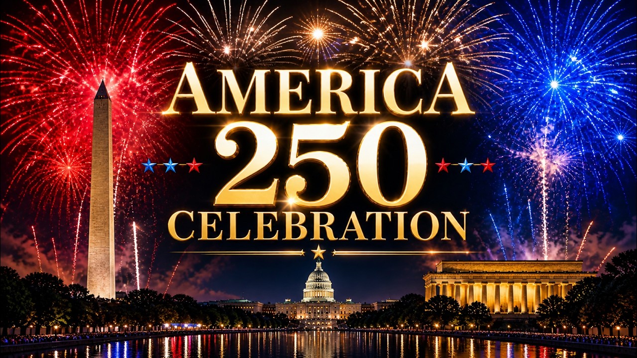 Fireworks Over Washington D.C. | America 250: Stars & Celebration | Epic Patriotic Cinematic Music