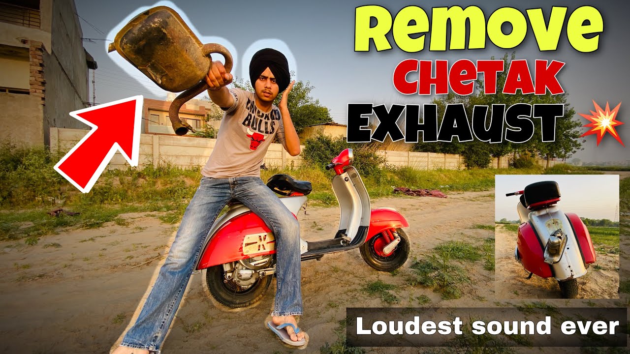 Chetak ka silencer utaar diya💥/Loudest sound ever