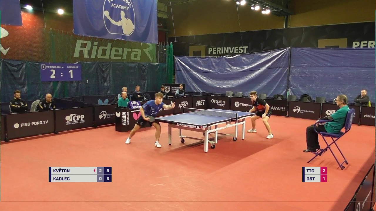 Extraliga stolního tenisu mužů TTC Ostrava 2016-TJ Ostrava KST