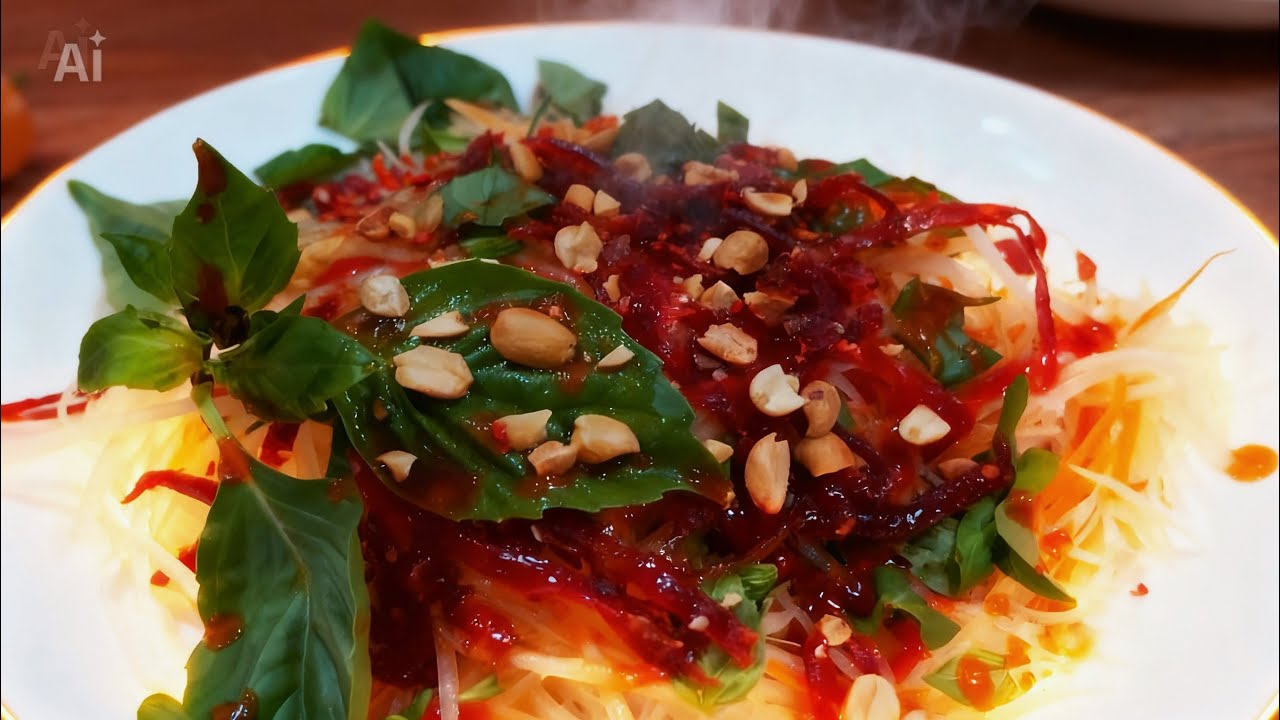 If You Have Green Papayas, Make This Dish, It Is Very Addictive!