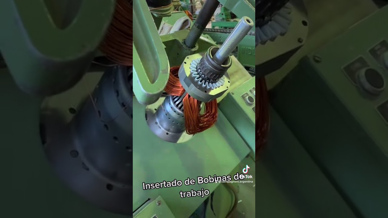 👉🏻As&iacute; se fabrican los motores el&eacute;ctricos🇦🇷: Inserci&oacute;n de bobinas | Coil Inserting Machine