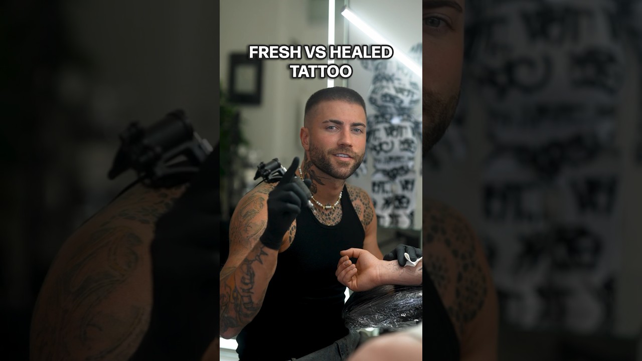 Fresh Vs Healed Tattoo 🔥