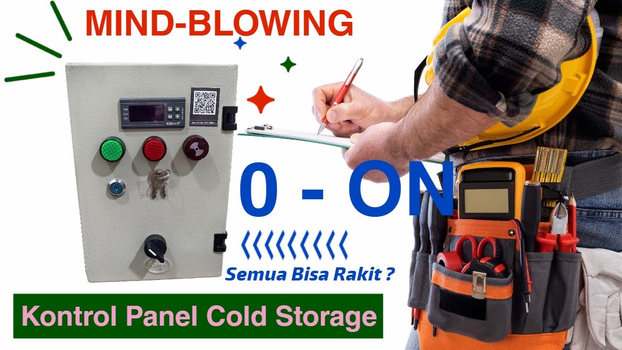 Rakit Kontrol Panel Dengan Fungsi Defrost Untuk Cold Storage