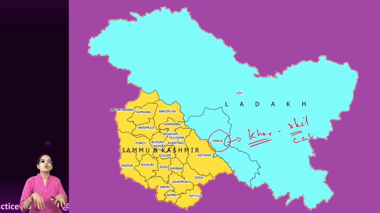 Geography of Ladakh: Leh, Kargil - People, Ethnicity, Climate, Minerals, Mountains, Lakes (1 of 2)