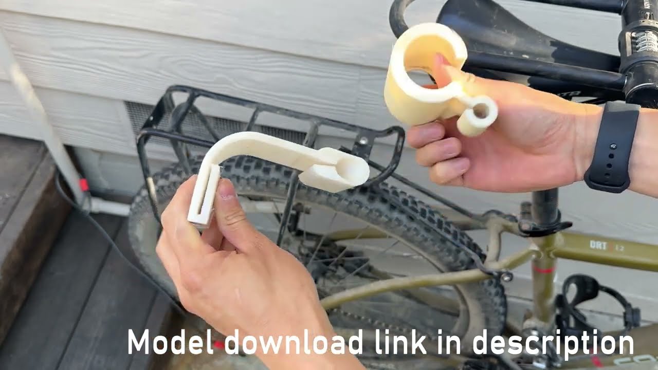 U-Lock quick release holder for Bicycle Rear Racks