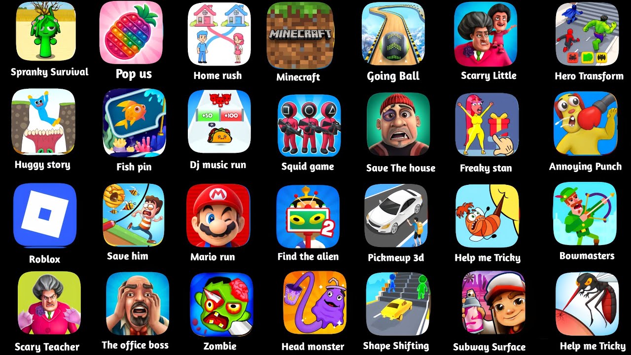 Spranky,Firefox,Draw to smash,Fishdom,Death Puzzle,DJ Music Run,Save The santa,Draw Master,Roblox 