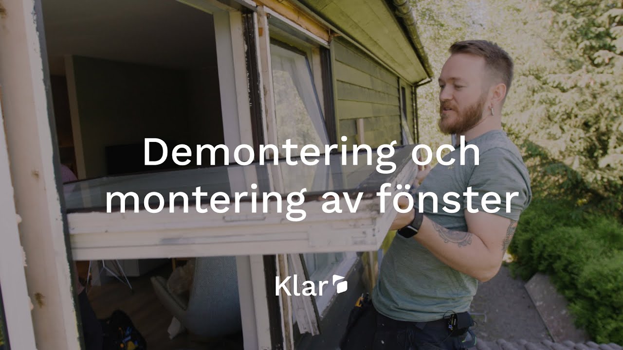 Så demonterar och monterar du ett fönster | Klar
