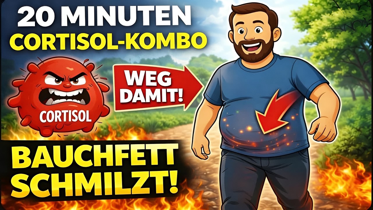 Spazieren + Atmung: Die 20-Minuten Cortisol-Kombo (Bauchfett schmilzt automatisch)