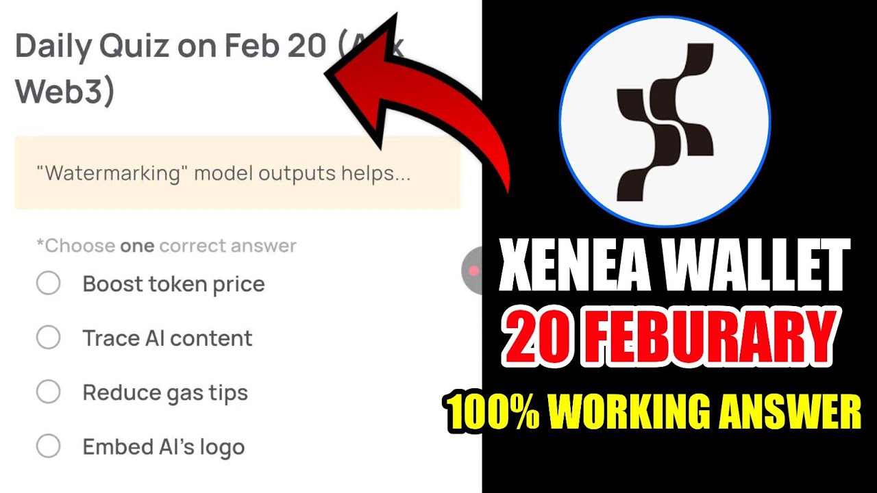 Xenea Wallet Quiz Answer 20 FEBRUARY | Xenea Wallet Quiz 20 FEB | Xenea Wallet Voucher Code Today