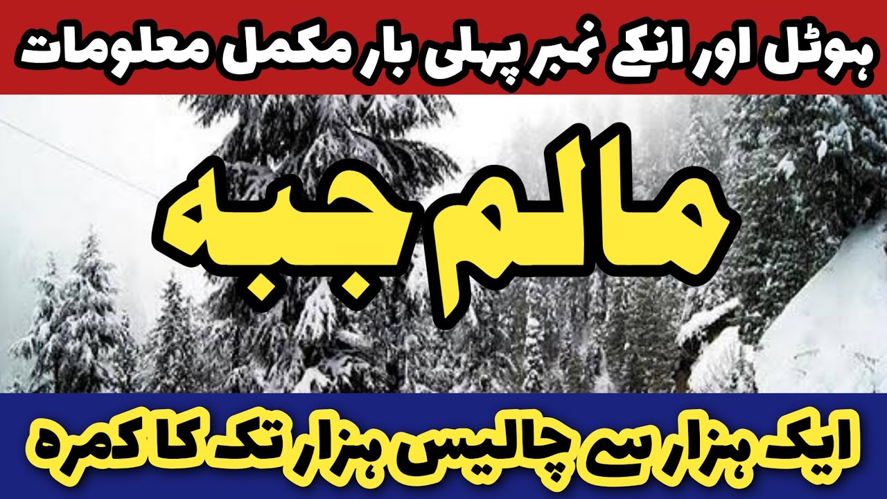 Malam jabba Hotels and their Phone numbers | malam jabba hotel room rent | Pakistan @tourismnews