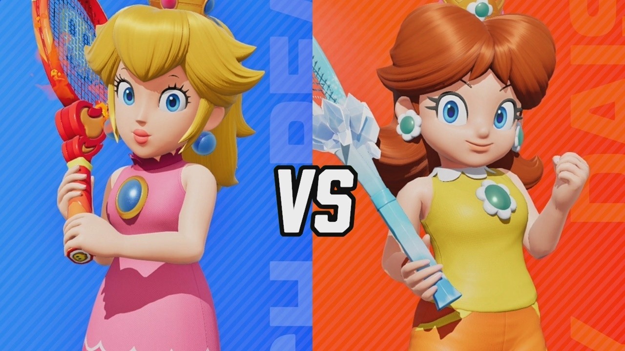 Mario Tennis Fever - Peach Vs. Daisy